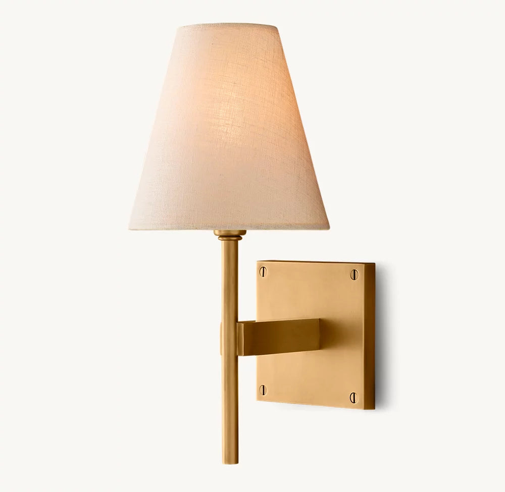 Fulham Linen Shade Sconce