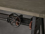 Industrial Crank Desk with Wynn Top
