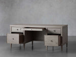 Pearson Executive Desk in London Fog