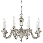 Casoria Polished Nickel Eight-Light Chandelier