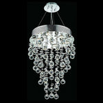 7 light polished chrome Contemporary Crystal Chandelier