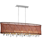 Five Light Horizontal Crystal Pendant