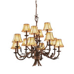 Ponderosa Buckskin Chandelier