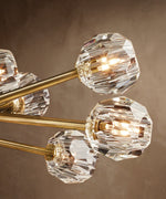 Boule De Cristal Clear Glass Round Chandelier 48"