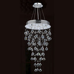 Seven-Light Chrome Finish with Clear-Crystals Chandelier