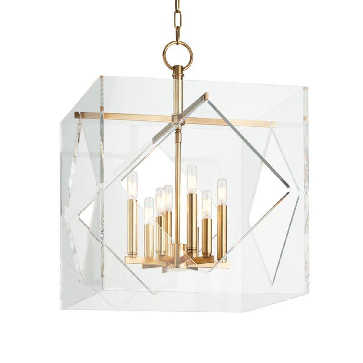 Aura Pendant, 6-Light, Natural Iron, Clear Glass, 28.9"W (138585-SKT-STND-20-ZM0399 2DJQZ7)