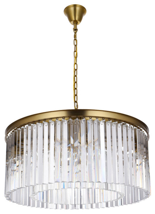 Elegant Lighting Sydney 31.5" Round Crystal Chandelier
