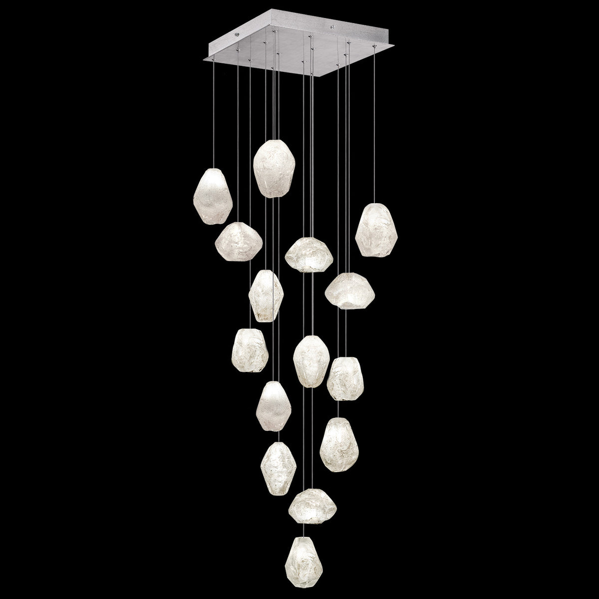 NATURAL INSPIRATIONS 19" W Square Pendant