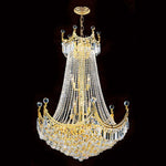 Corp Empire 15-Light Gold Finish with Clear-Crystals Chandelier