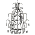 Xanadu Polished Stainless Steel Twelve-Light Chandelier