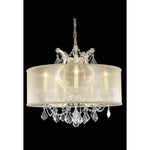 Gold Chandelier with Royal Cut Crystal and Gold Shade