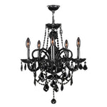 Polished Chrome Five-Light Chandelier