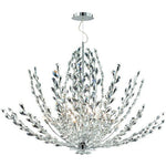 Filigree Chrome Twelve-Light Pendant