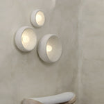 Japanese White Round 1-Light Wall Sconce, 3 Sizes
