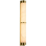 23" Natural Marble & Brass Wall Light