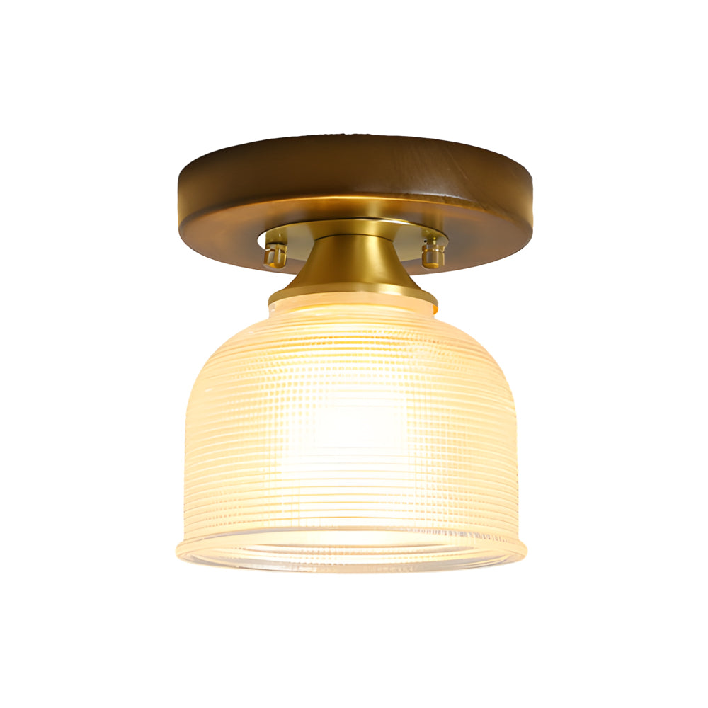 Square Iron Frame American Country Style Ceiling Light Fixture