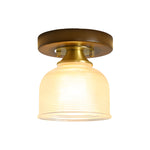 Square Iron Frame American Country Style Ceiling Light Fixture