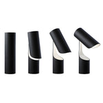 Nordic Black LED Desk Lamp with Adjustable Cylinder Design