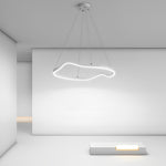 Irregular Ring LED Three Step Dimming Minimalist Chandelier Pendant Lighting