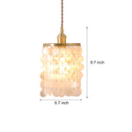 Tiered Coastal Seashells Pendant Light Capiz Shell Chandelier