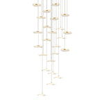 Small Acrylic Lotus Leaves LED Creative Modern Staircase Chandelier
