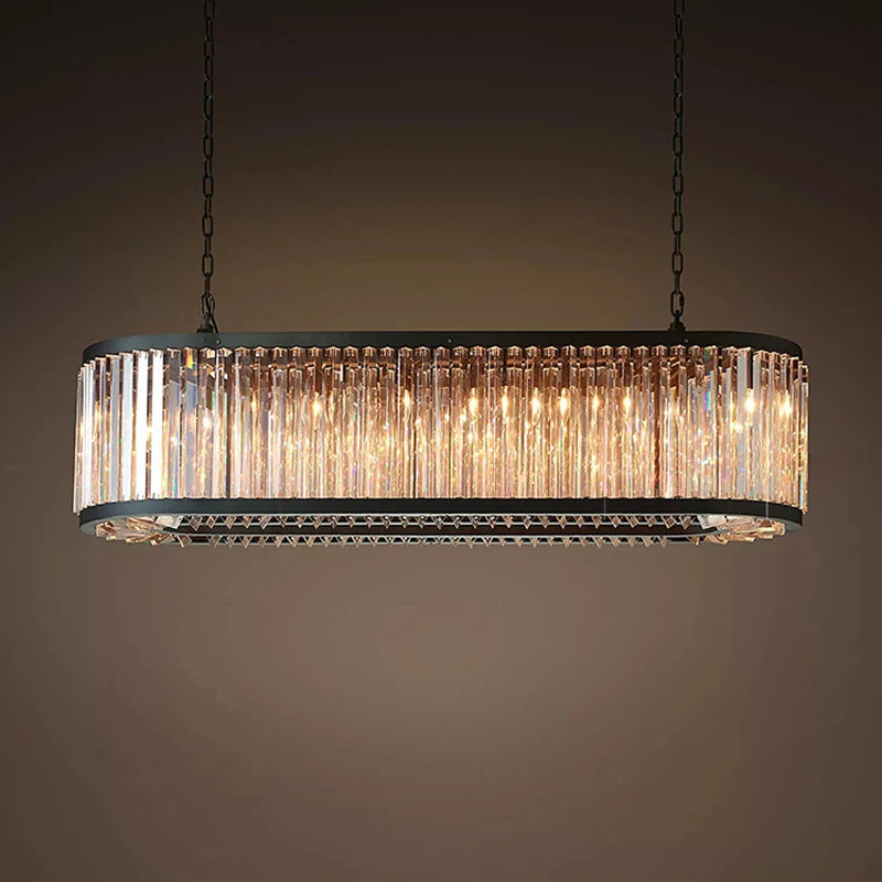 Gio Amber Crystal Dining Room Chandelier