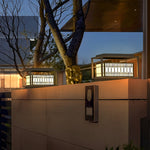 Square Vintage Design LED Waterproof Traditional Outdoor Pillar Lights