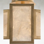 Calcite VI Ambient 20-Inch Gold Leaf Semi Flush Mount Ceiling Light