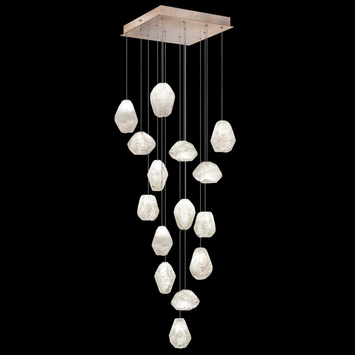 NATURAL INSPIRATIONS 19" W Square Pendant