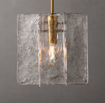 Lattice Clear Glass Pendant