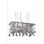 Chrome Five-Light Chandelier with Clear Royal Cut Crystals