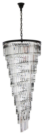 Elegant Lighting Sydney 30" Spiral Crystal Chandelier