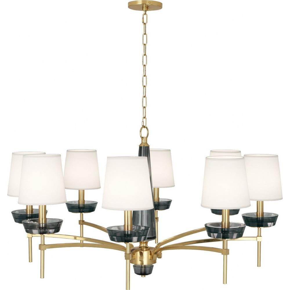 Robert Abbey Lighting - 625 - Cristallo 8-Light Chandelier 41 Inches Wide and 23.25 Inches Tall