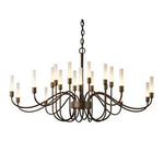 Lisse Mahogany 20-Light Chandelier