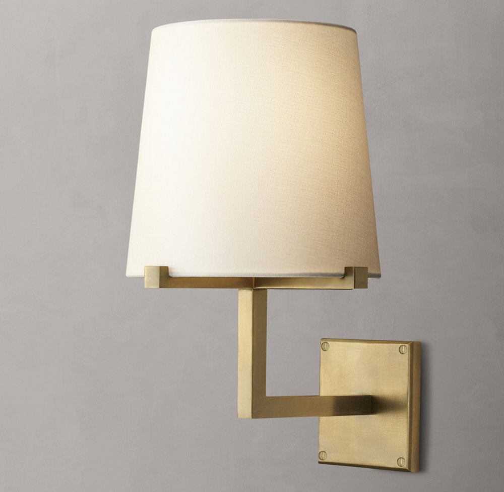Pauillac Fabric Shade Grand Sconce