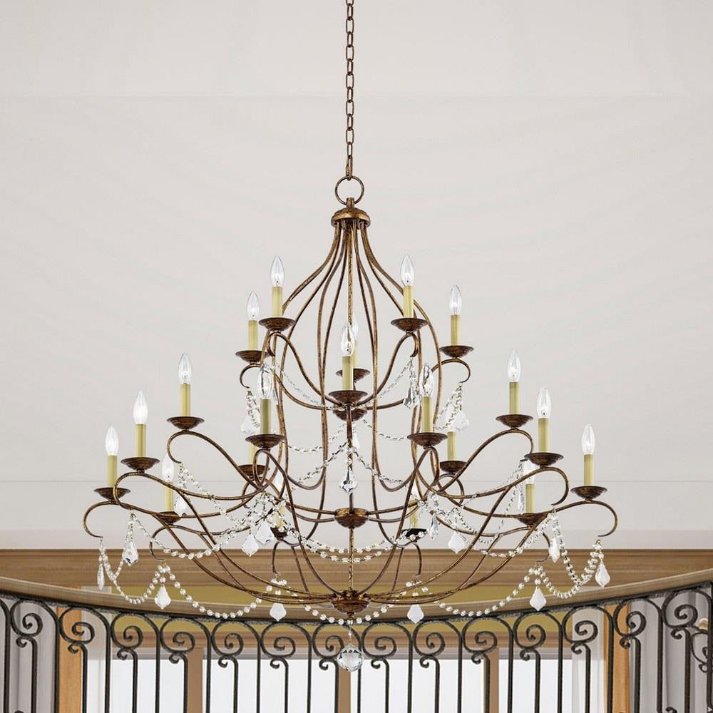 Bailey Street Home - 218-BEL-1261127 - Traditional French Country Twenty Light Chandelier