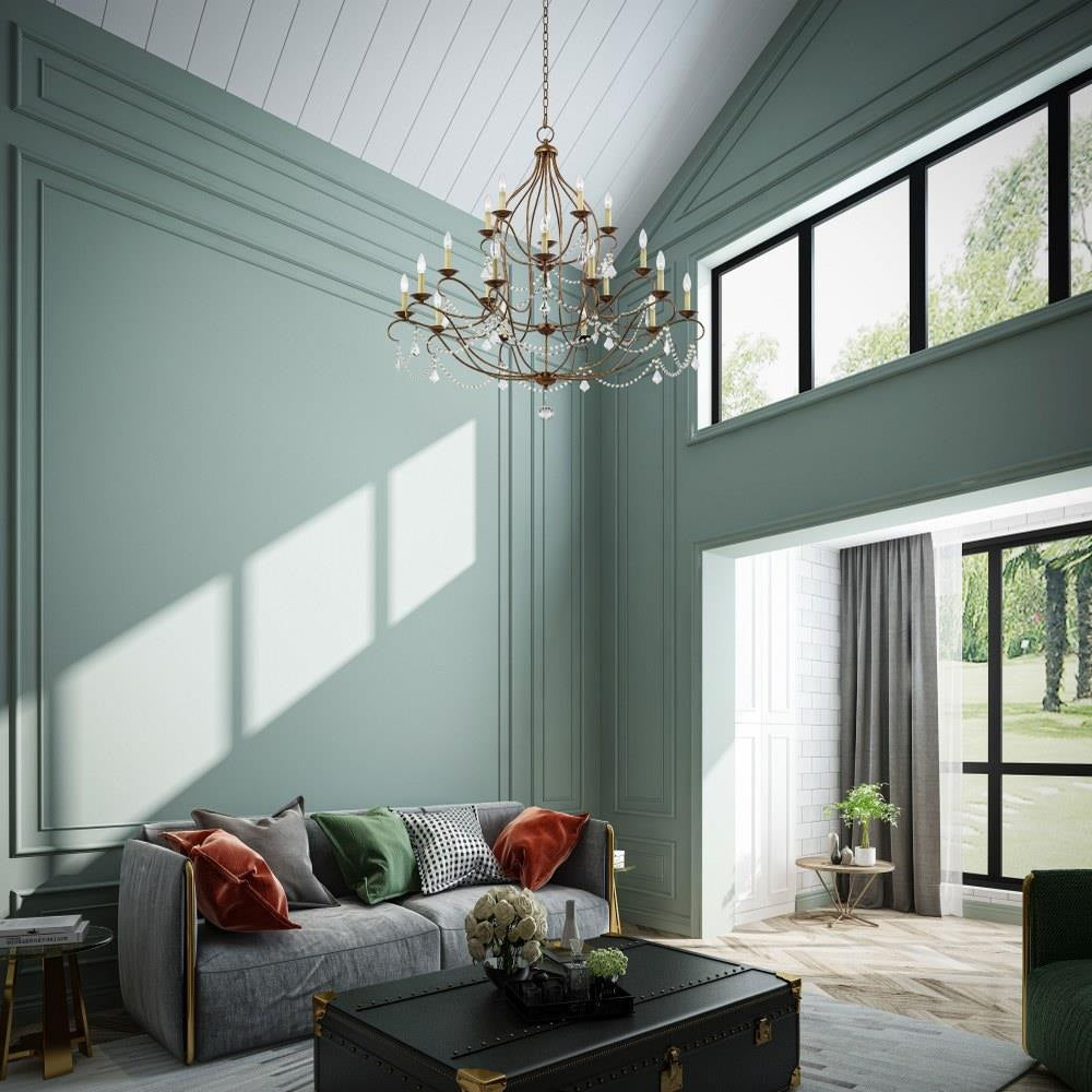 Livex Lighting - 6439-48 - Chesterfield - 20 Light Chandelier in French Country Style - 46 Inches wide by 45.5 Inches high