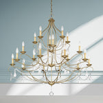 Livex Lighting - 6439-48 - Chesterfield - 20 Light Chandelier in French Country Style - 46 Inches wide by 45.5 Inches high