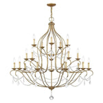 Livex Lighting - 6439-48 - Chesterfield - 20 Light Chandelier in French Country Style - 46 Inches wide by 45.5 Inches high