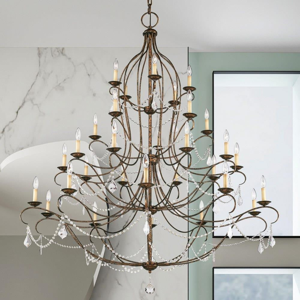 Livex Lighting - 6459-71 - Chesterfield - 30 Light Chandelier