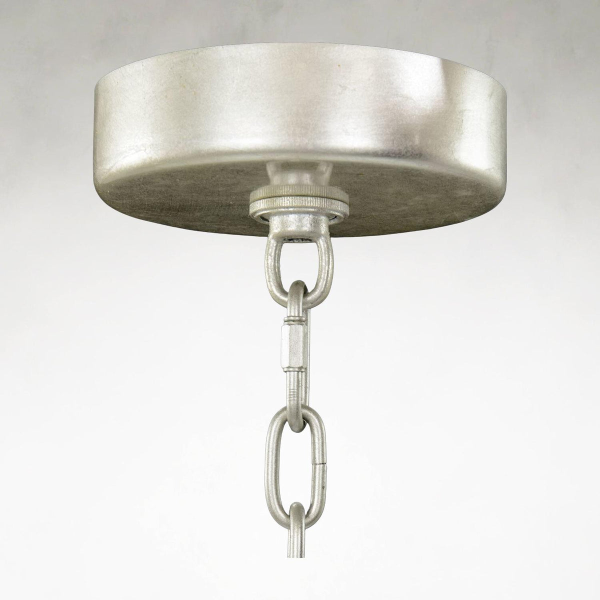 Churippe 21-Light Silver Leaf Ceiling Mount Chandelier