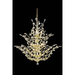 Orchid Gold Chandelier with Golden Shadow Royal Cut Crystal