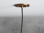Industrial Cloche Pendant in Antiqued Brass