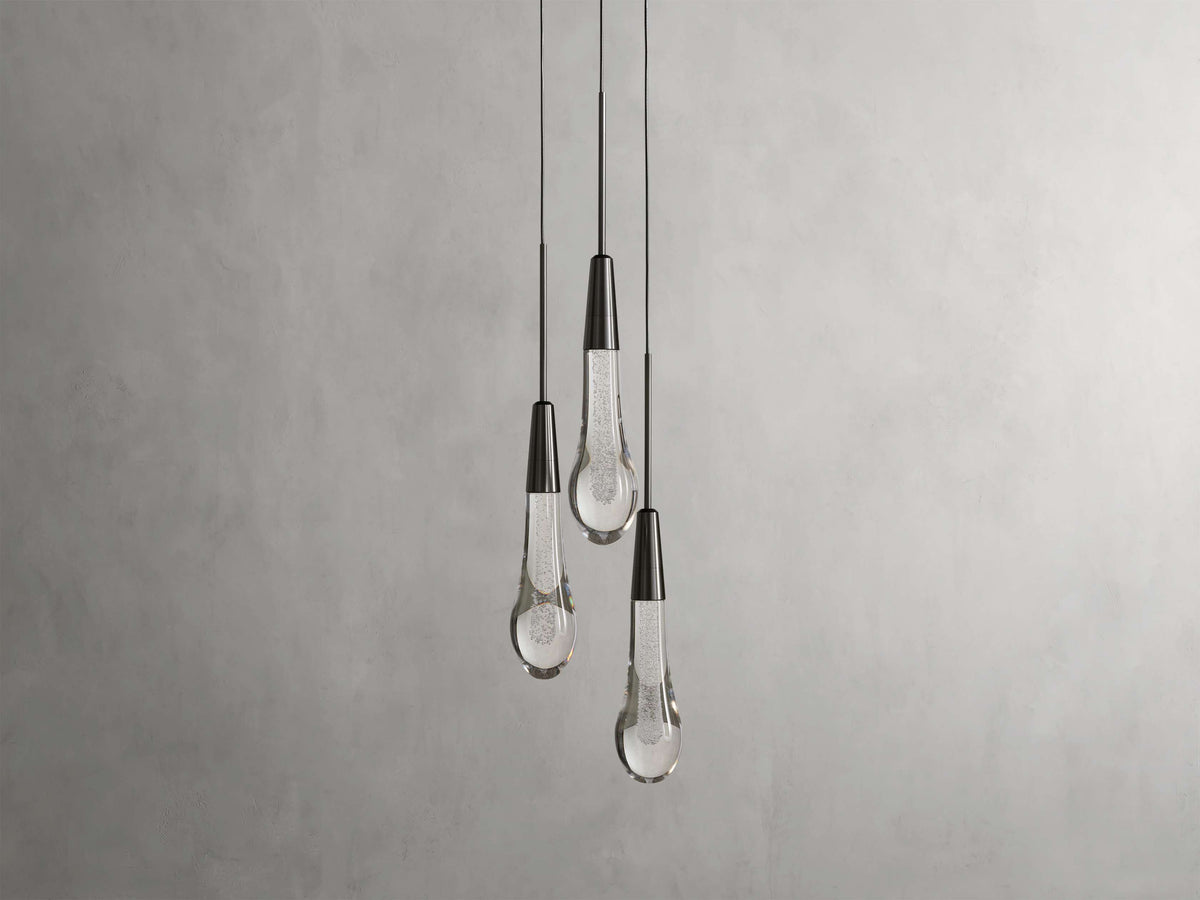 Soltaire Cluster Pendant