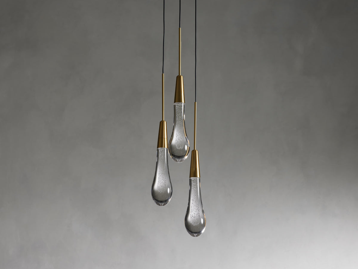 Soltaire Cluster Pendant