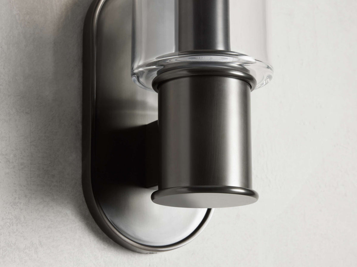 Harlin Sconce in Clear Bronze