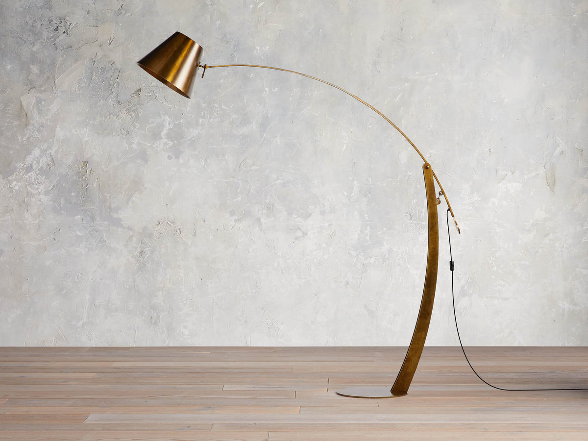 Arcadia Bronze Arc Floor Lamp