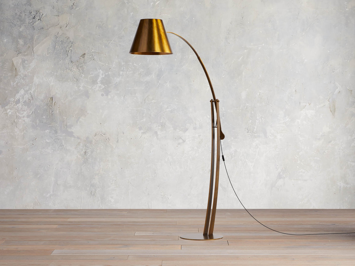 Arcadia Bronze Arc Floor Lamp