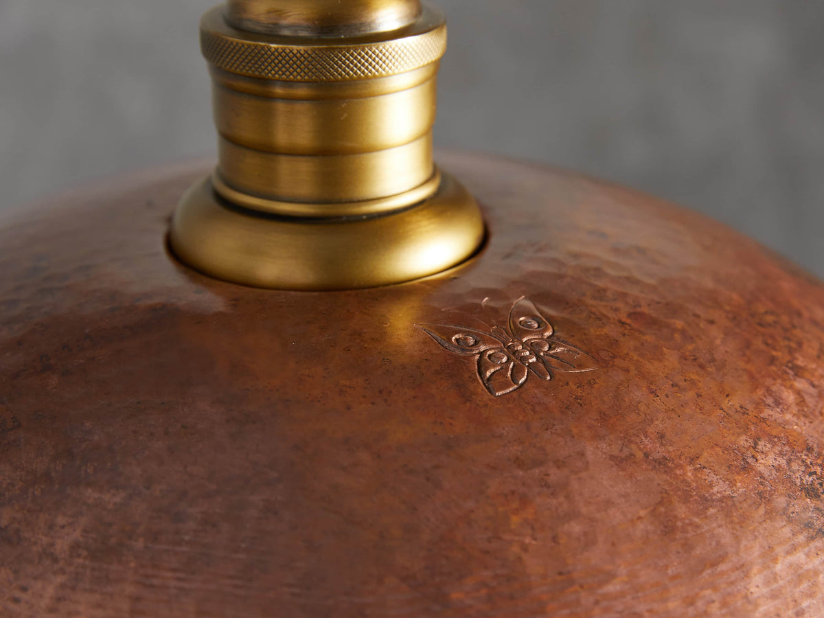 Recycled Metal Dome Pendant