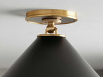 Arno Small Flush Mount in Black